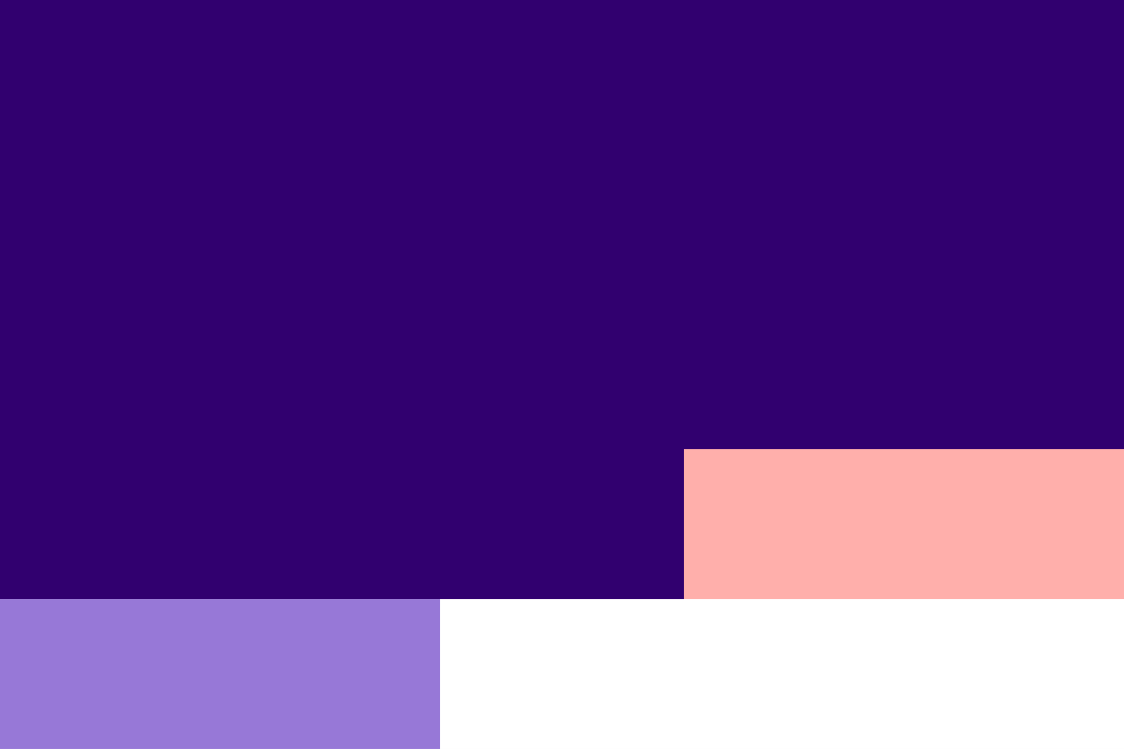 Colour blocks: a large field of deep purple with pale pink, lilac and white.